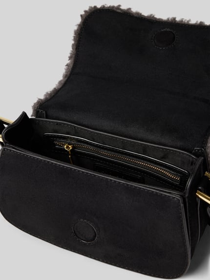Valentino Bags Umhängetasche mit Label-Patch Modell 'ICELAND' Black 4