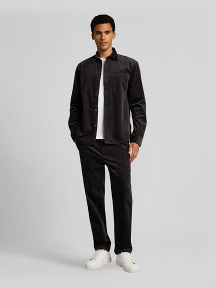 Tom Tailor Denim Relaxed Fit Cordhose aus Baumwoll-Mix Graphit 1