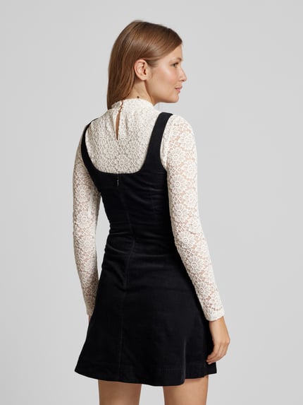 Forever New A-Linie Cocktailkleid mit passendem Langarmshirt im Set Black 5