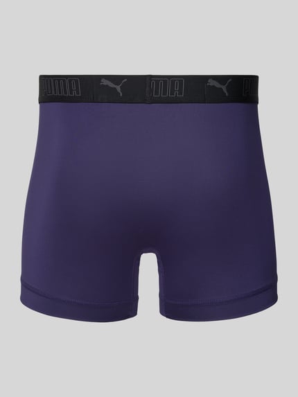 Produktfoto, Slim Fit Trunk mit Logo-Stitching von PUMA, elastyczna mieszanka materiałów, krój slim fit, wyhaftowane logo, elastyczny pas