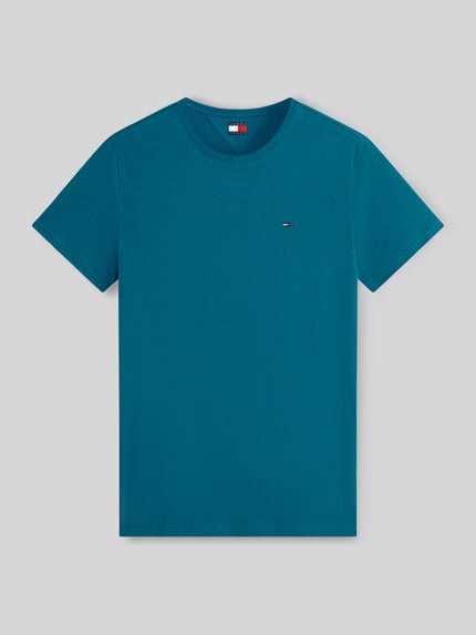 Tommy Jeans regular fit T-shirt van puur katoen Petrol - 2