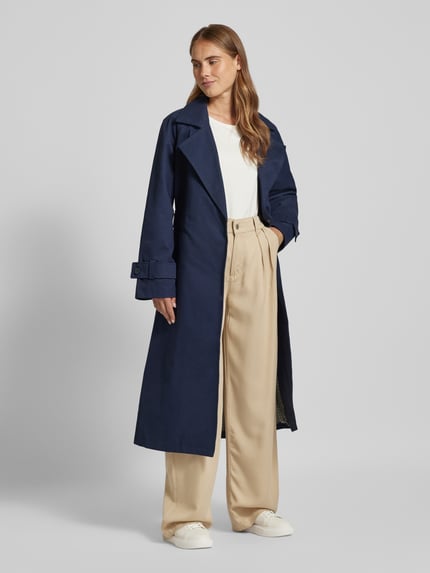 VERO MODA Outdoor Trencz z wiązanym paskiem model ‘BLOG’ Granatowy 1