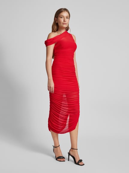 Forever New Abendkleid mit Off-Shoulder-Design Rot 1