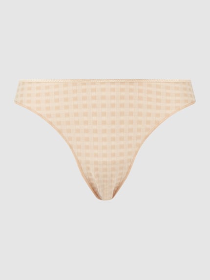 Marie Jo String met structuurmotief, model 'Avero Thong' Beige - 2
