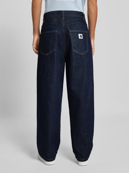 Carhartt Work In Progress Jeansy o kroju baggy fit z 5 kieszeniami Ciemnoniebieski 5
