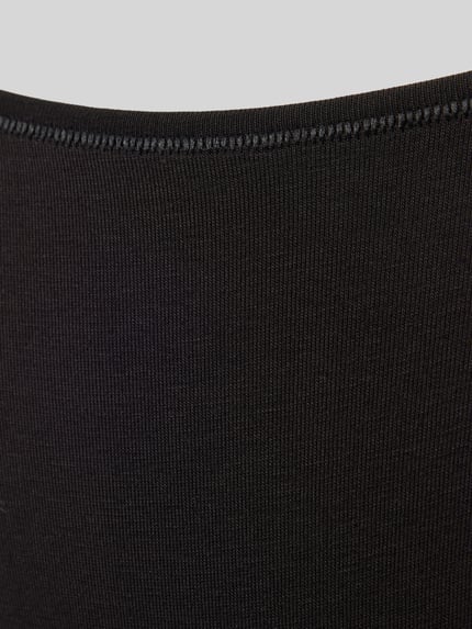 Produktfoto, String mit seitlichen Label-Bundeinsätzen Modell 'HUGO ID STRING' von HUGO in unifarbener Optik, Baumwoll-Mix, feine Struktur