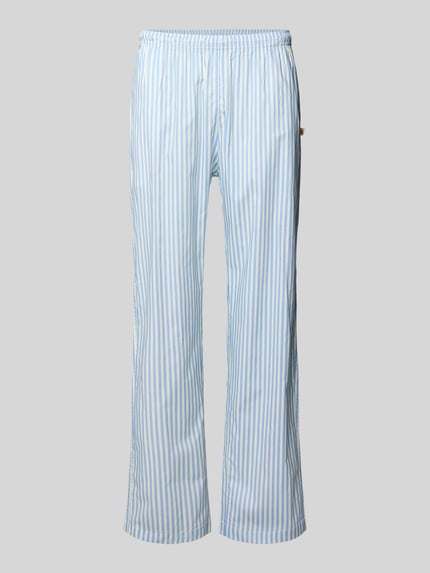 POCKIES Regular Fit Pyjama-Hose mit elastischem Bund Hellblau 1