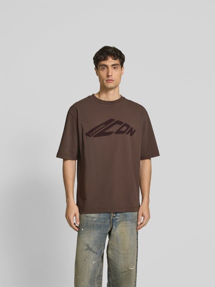 Dsquared2 T-shirt van puur katoen Lichtbruin - 4