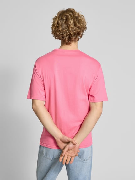 REVIEW T-Shirt mit Label-Print Pink 5