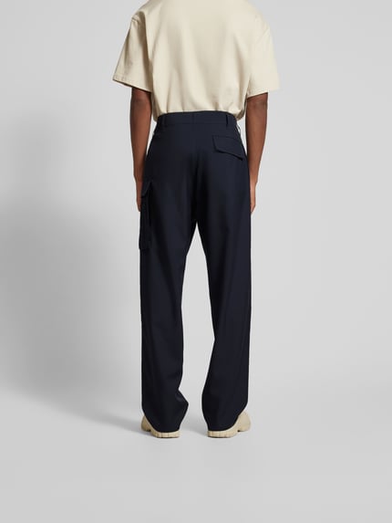 Marni Stoffen broek met achterzak Zwart - 5