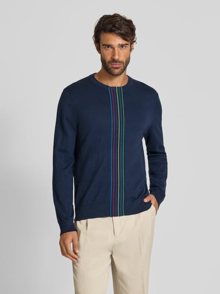 Paul Smith Strickpullover mit Woll-Anteil Marine 4