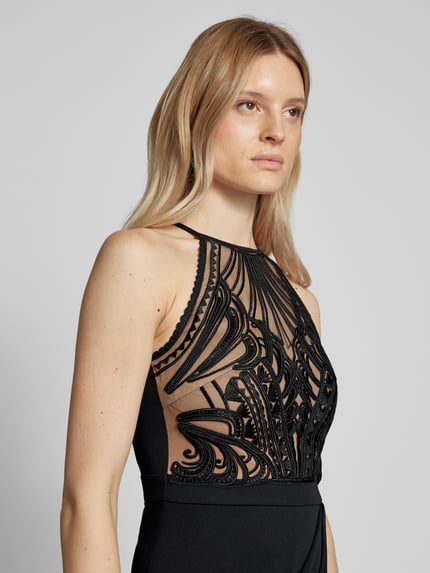 Lipsy Cocktailkleid mit Häkelspitze Black 3