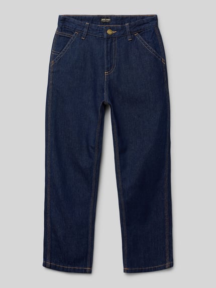JACK & JONES Jeans im 5-Pocket-Design Modell 'JJICHRIS' Dunkelblau 1