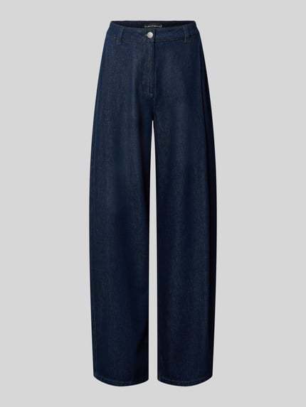 Wide leg jeans met steekzakken Shop The Look MANNEQUINE