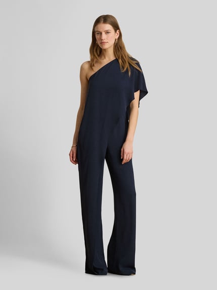 Lauren Ralph Lauren Jumpsuit met one-shoulderhals Marineblauw - 4