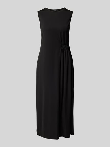 Weekend Max Mara Midikleid mit seitlicher Raffung Modell 'TENEBRE' Black 2