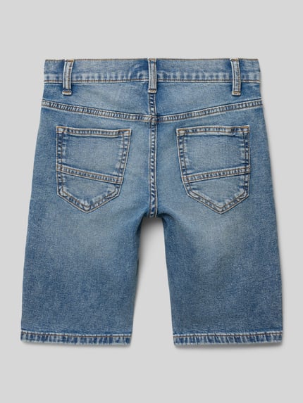 s.Oliver RED LABEL Szorty jeansowe o kroju regular fit z mieszanki bawełny model ‘PETE’ Niebieski 3