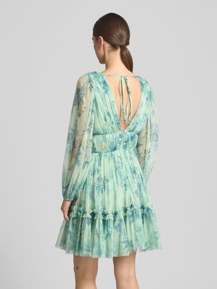 Lace & Beads Cocktailkleid im Stufen-Look Gruen 5
