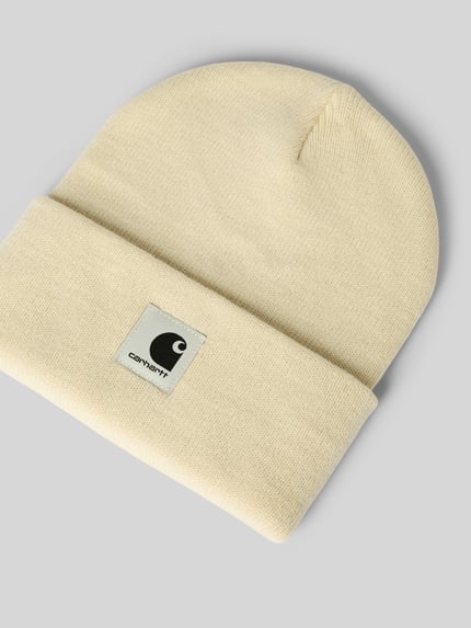 Carhartt Work In Progress Beanie met labeldetail, model 'Ashley' Zand - 2