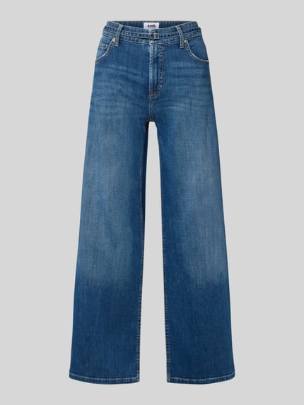 CAMBIO Jeans in korte pasvorm Model "Palazzo Cropped" Jeansblauw - 2