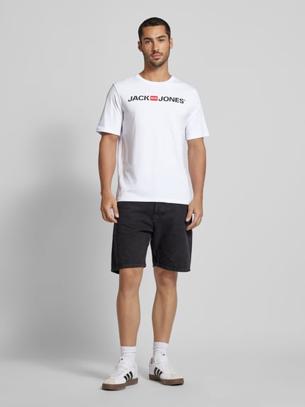JACK & JONES T-Shirt mit Label-Print im 3er-Pack Weiss 1