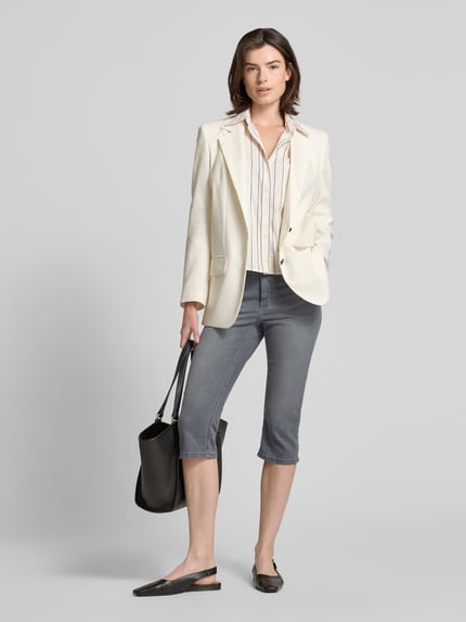 ANGELS Caprijeans aus Denim mit Umschlag Modell 'Capri' Mittelgrau 1