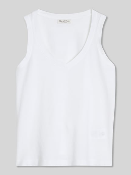 Marc O'Polo Regular Fit Top aus reiner Baumwolle Weiss 2