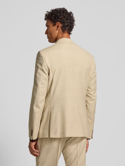 bugatti Regular fit 2-knoops colbert met klepzakken Beige - 5