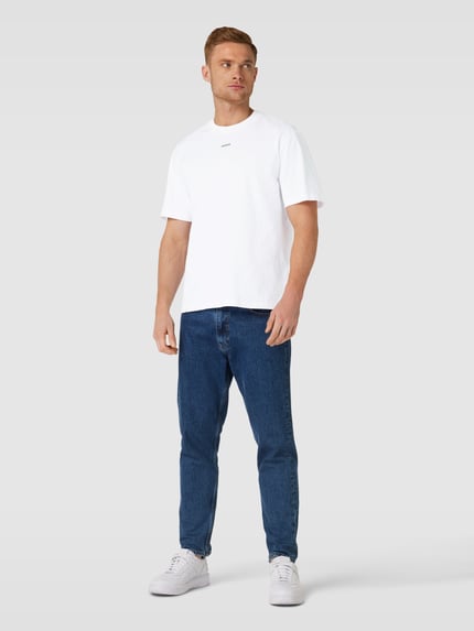 HUGO T-Shirt mit regulärem Schnitt und Label-Print Weiss 1