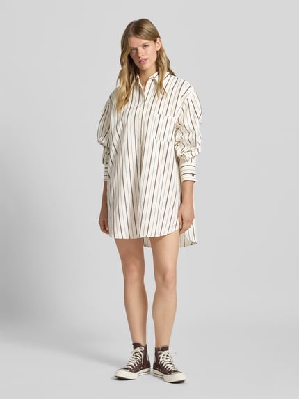 LeGer Hemdblusenkleid mit Brusttasche Offwhite 1