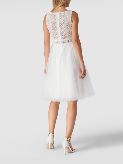 LUXUAR FASHION Brautkleid mit floralen Stickereien Offwhite 5
