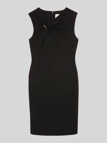 Calvin Klein Womenswear Figurbetontes Cocktailkleid mit dekorativer Schnalle Black 2