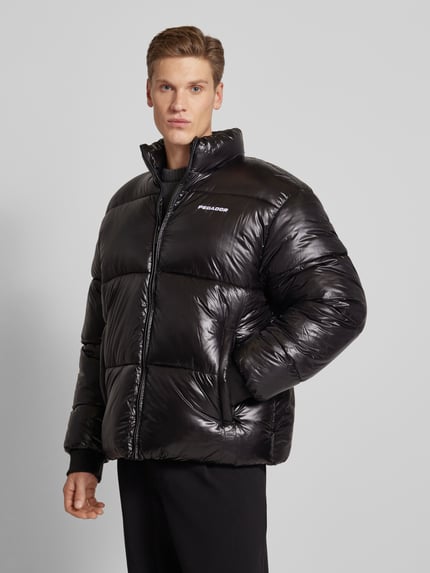 PEGADOR Steppjacke mit Label-Stitching Modell 'SOLIN' Black 4