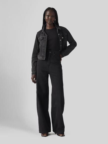 Levi's® Wide Leg Jeans aus reiner Baumwolle im 5-Pocket-Design Anthrazit 1