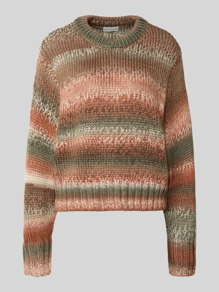 Apricot Sweter z dzianiny o kroju relaxed fit z okrągłym dekoltem Rdzawoczerwony 2