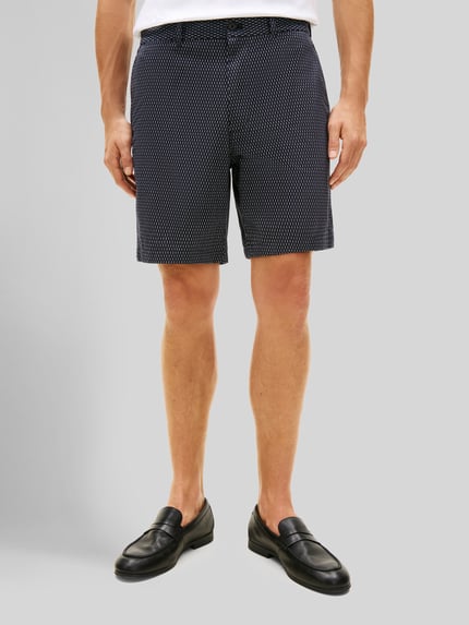 Tommy Hilfiger regular fit chino-shorts van katoenmix Marineblauw - 4