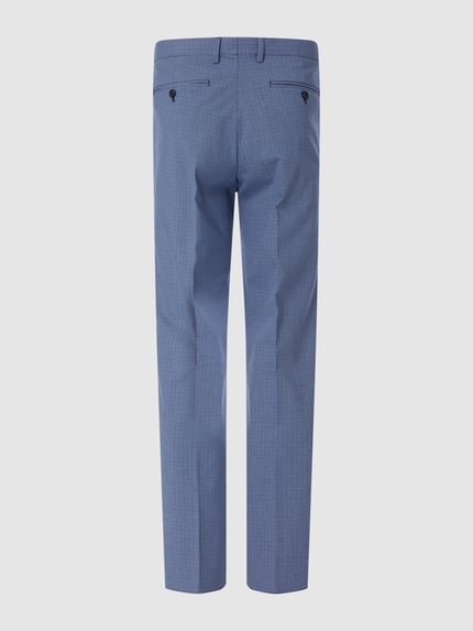 Christian Berg Men Pantalon met ruitmotief Blauw - 3