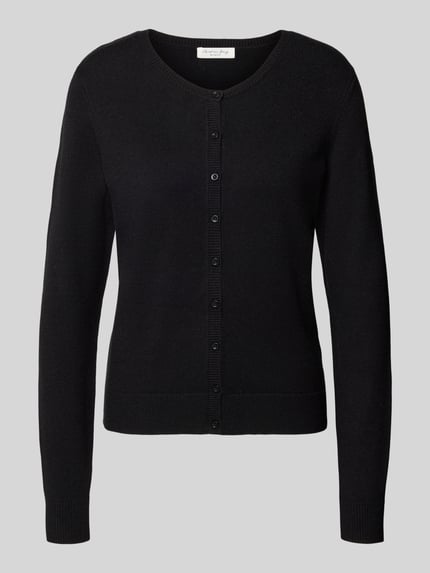 Christian Berg Woman Regular Fit Strickjacke mit Knopfleiste Black 1