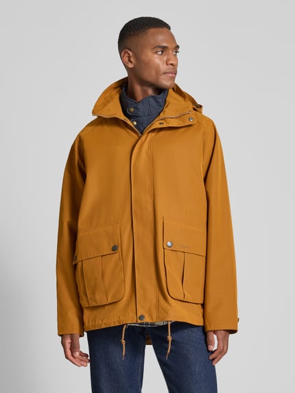 Barbour Loose fit parka met afneembare capuchon Goud gemêleerd - 4