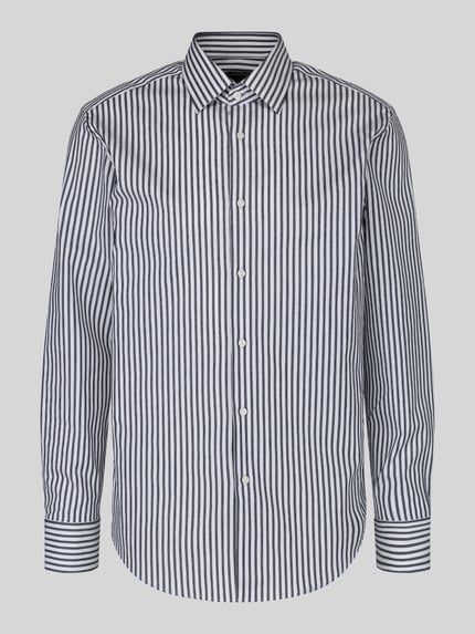 BOSS Regular Fit Businesshemd aus Baumwoll-Mix Modell 'H-Joe-kent' Marine 2