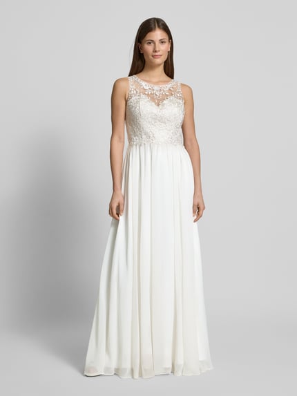 Laona Bruidsjurk met kant Offwhite - 4
