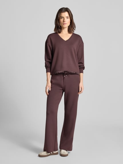 Scotch & Soda Sweatbroek met elastische band Chocoladebruin - 1