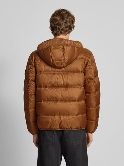 Tommy Jeans Regular fit gewatteerd jack met mesh Middenbruin - 5