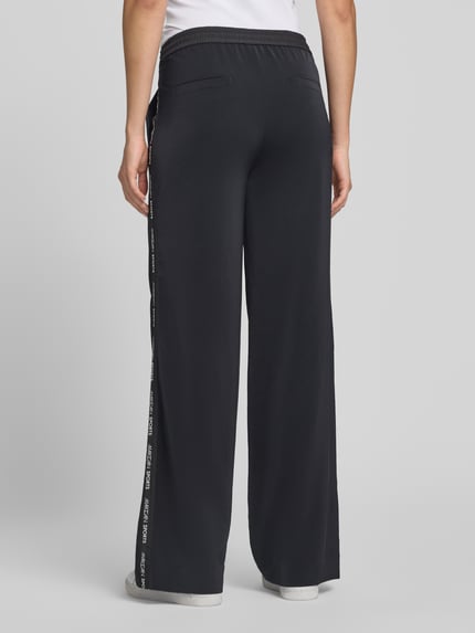 Marc Cain Schlupfhose mit seitlichen Label-Details und elastischem Bund Black 5