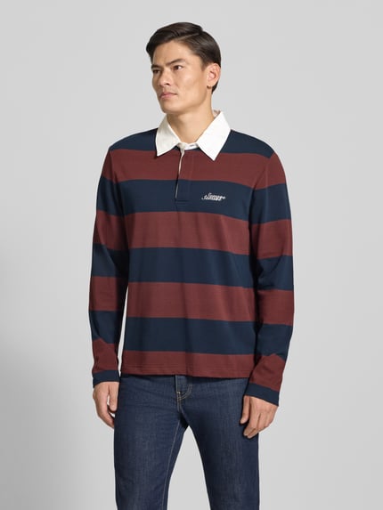 Samsøe Samsøe koszulka polo o kroju regular fit z czystej bawełny model 'KEVIN' Bordowy 4