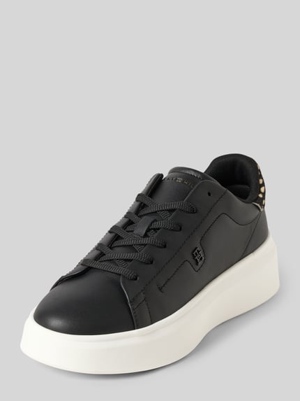Tommy Hilfiger Low Top Sneaker aus echtem Nappaleder Black 1