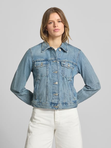 Tommy Jeans kurtka jeansowa w kroju regular fit z czystej bawełny model 'CLASSIC TRUCKER EXT BJ801' Jeansowy niebieski 4