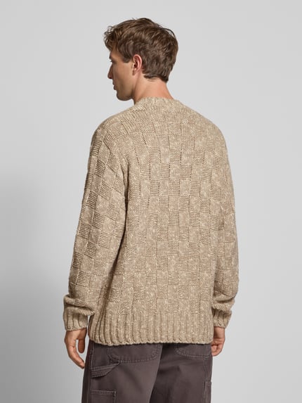 Carhartt Work In Progress Gebreide pullover met ribboorden, model 'KYLOE' Beige - 5