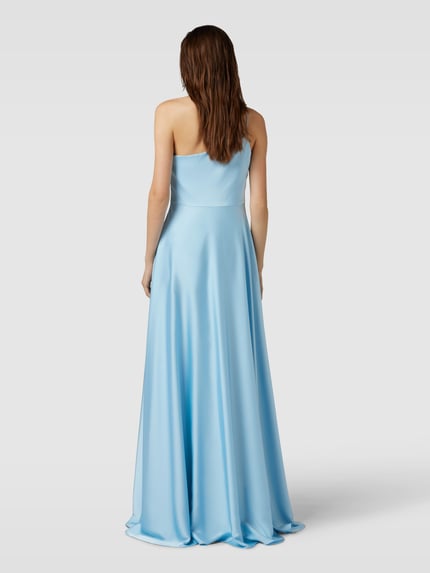 Vera Wang Bride Abendkleid mit Seitenschlitz Modell 'VENISHIA' Hellblau 5