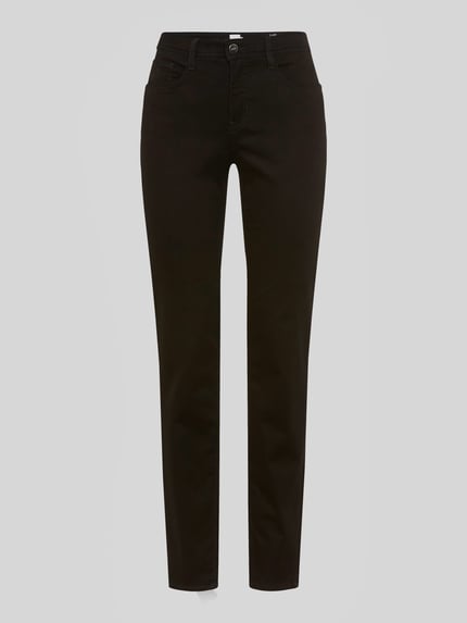 Produktfoto, zwarte recht gesneden broek Regular Fit Gerade Hose aus Lyocell-Mix mit Modal-Baumwoll-Anteil Modell 'MARY' van Brax, Dames Gerade Hose